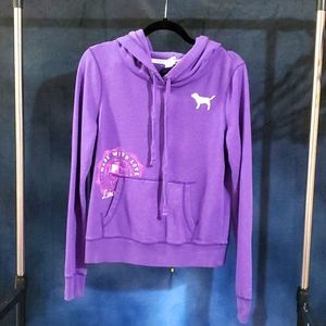 Distress purple VS hoodie